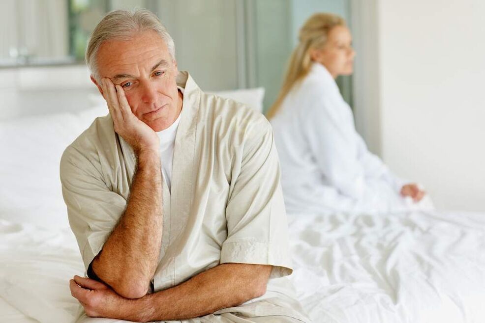After age 60, a man may experience erectile dysfunction